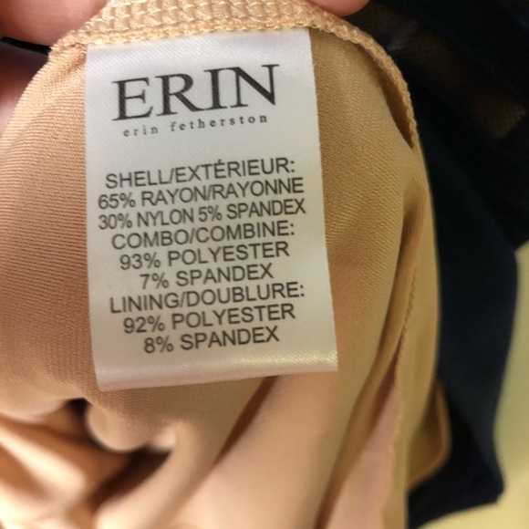 ERIN Fetherston Sleeveless Fit and Flare Cocktail Dress Navy Blue 8 - Picture 6 of 9